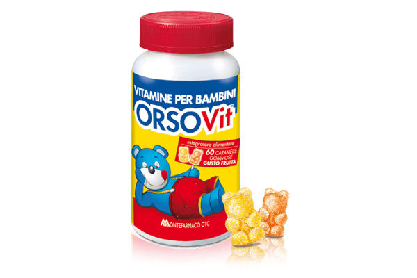 OrsoVit - 60 caramelle gommose, gusto frutta